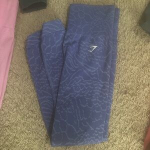 Gymshark Blue Patterned Leggings
